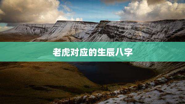 老虎对应的生辰八字