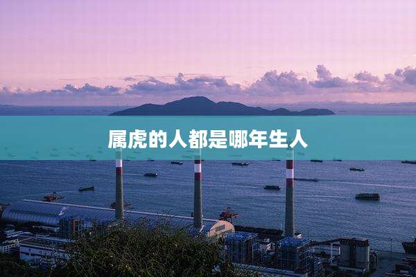 属虎的人都是哪年生人