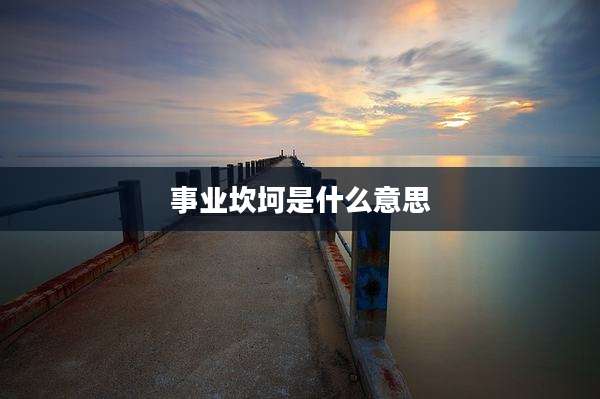 事业坎坷是什么意思