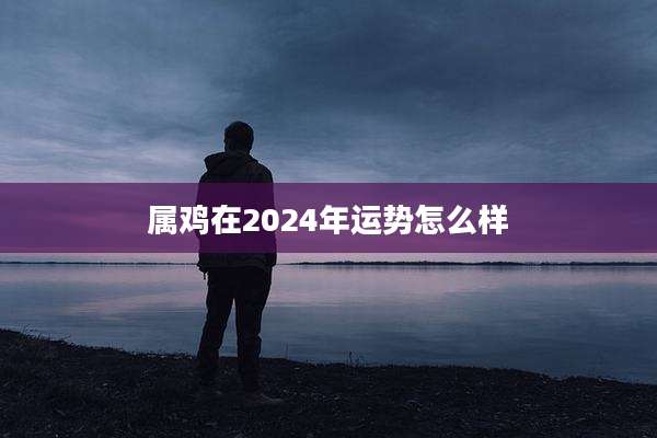 属鸡在2024年运势怎么样