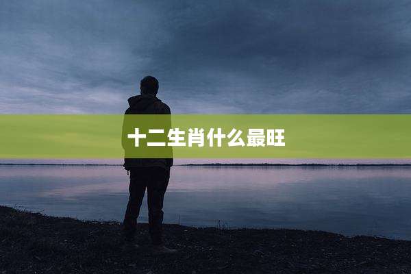 十二生肖什么最旺