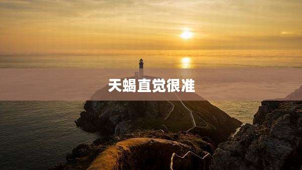 天蝎直觉很准