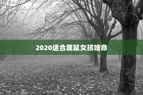 2020适合属鼠女孩啥命