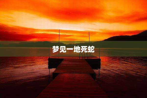 梦见一地死蛇