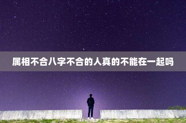 属相不合八字不合的人真的不能在一起吗
