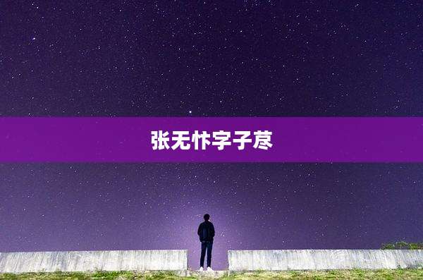 张无忭字子荩