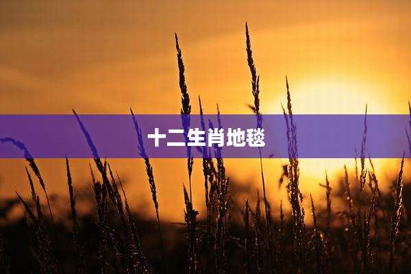 十二生肖地毯