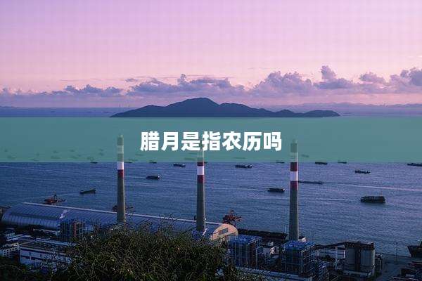 腊月是指农历吗