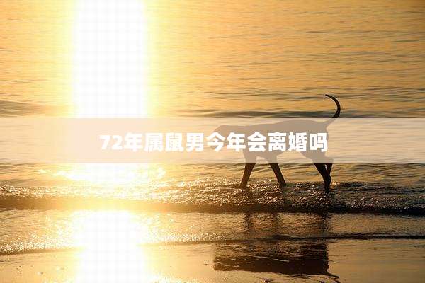 72年属鼠男今年会离婚吗