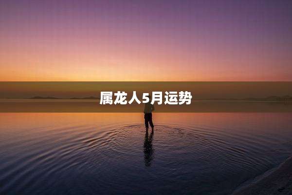 属龙人5月运势