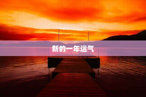 新的一年运气