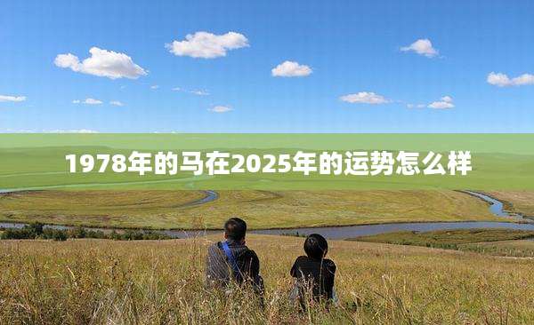1978年的马在2025年的运势怎么样