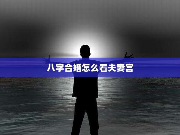 八字合婚怎么看夫妻宫