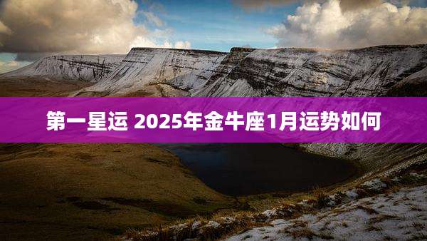 第一星运 2025年金牛座1月运势如何
