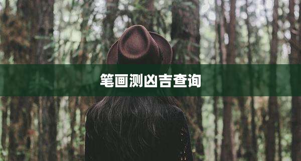 笔画测凶吉查询