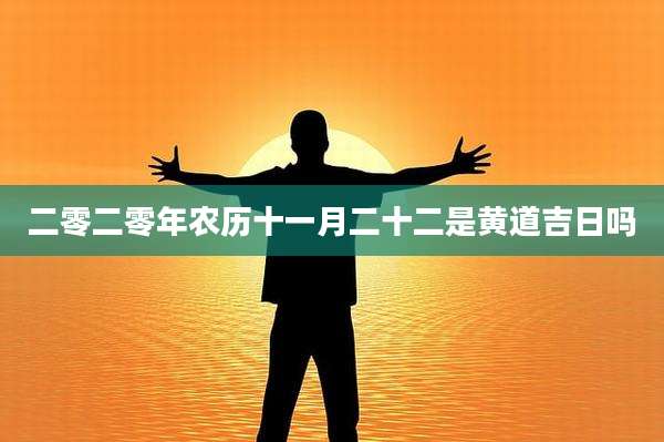 二零二零年农历十一月二十二是黄道吉日吗