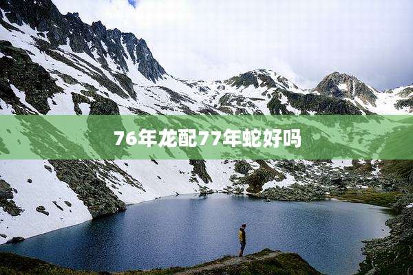 76年龙配77年蛇好吗