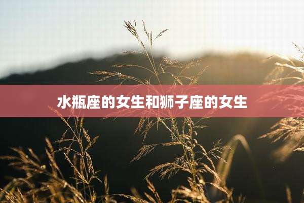 水瓶座的女生和狮子座的女生