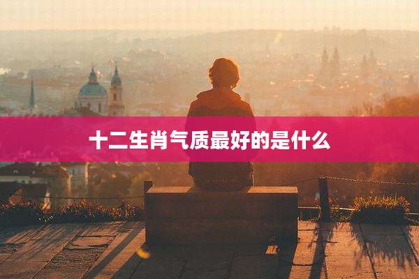 十二生肖气质最好的是什么
