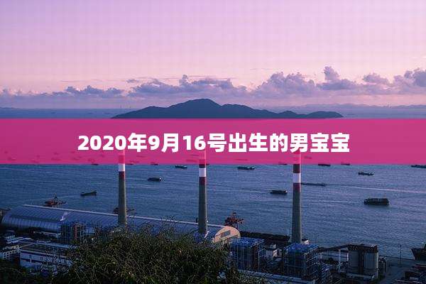 2020年9月16号出生的男宝宝