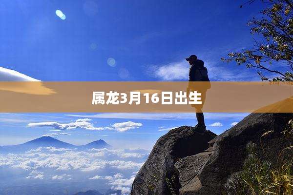 属龙3月16日出生