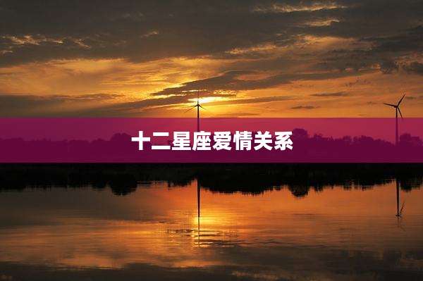 十二星座爱情关系