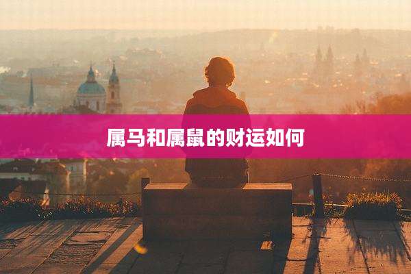 属马和属鼠的财运如何