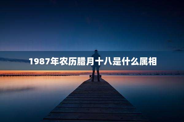 1987年农历腊月十八是什么属相