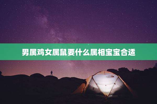 男属鸡女属鼠要什么属相宝宝合适