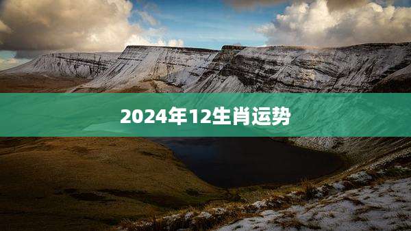 2024年12生肖运势