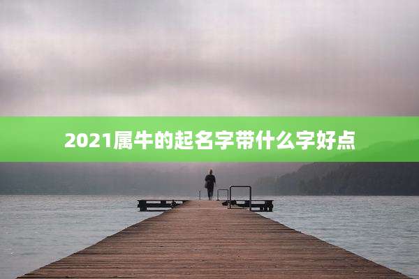2021属牛的起名字带什么字好点