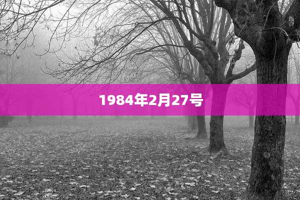1984年2月27号