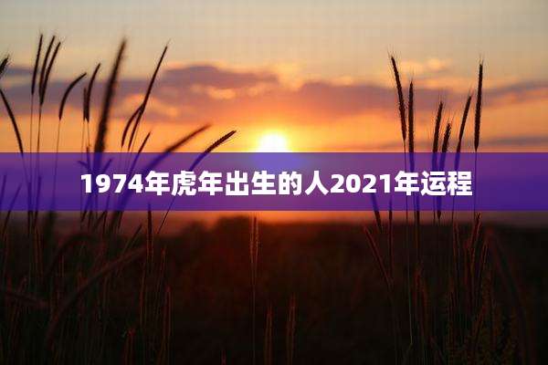 1974年虎年出生的人2021年运程