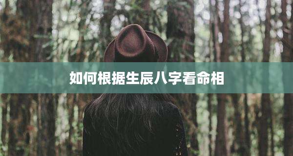 如何根据生辰八字看命相