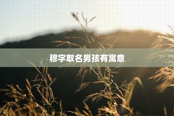 穆字取名男孩有寓意