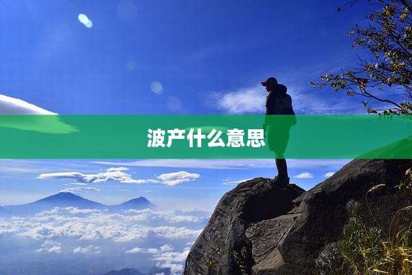 波产什么意思