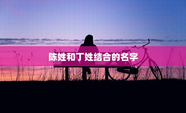 陈姓和丁姓结合的名字