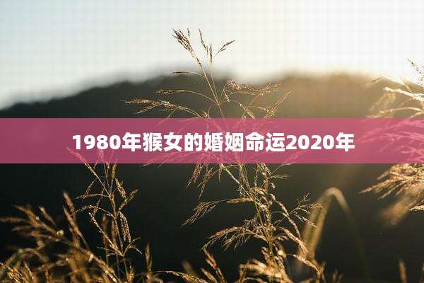 1980年猴女的婚姻命运2020年