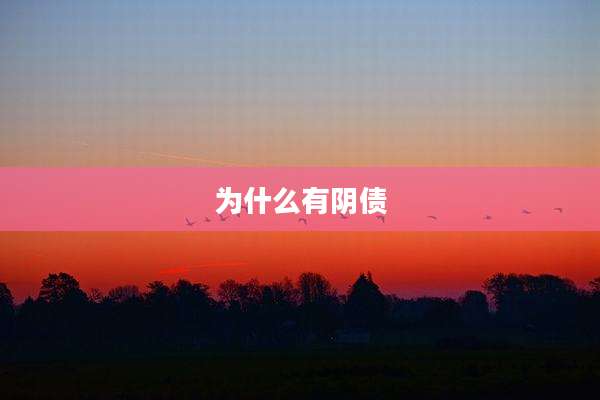为什么有阴债