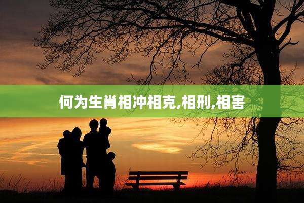 何为生肖相冲相克,相刑,相害