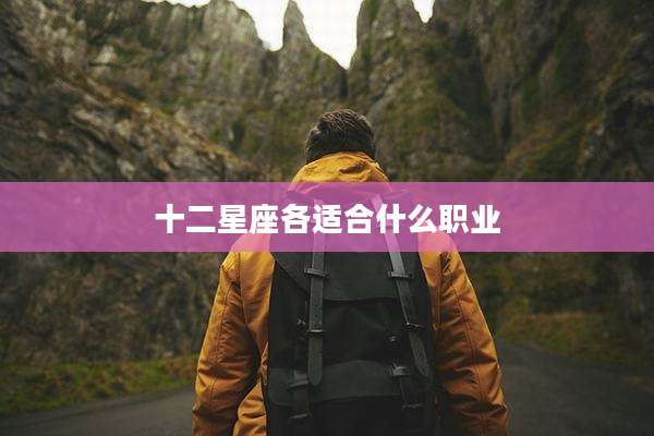 十二星座各适合什么职业
