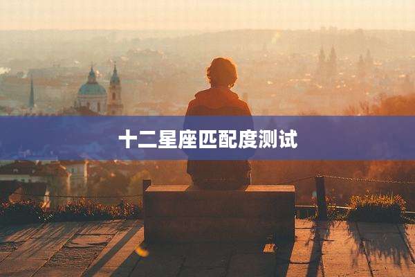 十二星座匹配度测试