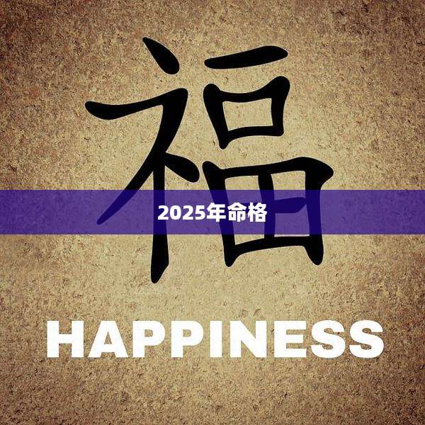 2025年命格