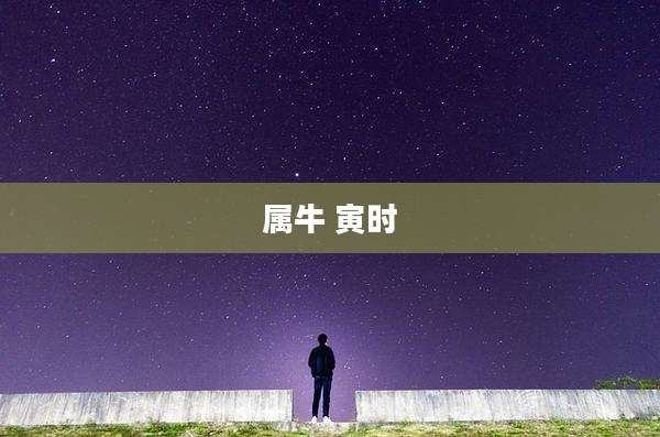 属牛 寅时