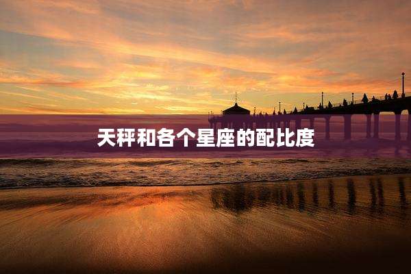 天秤和各个星座的配比度
