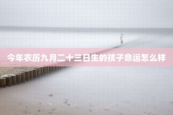 今年农历九月二十三日生的孩子命运怎么样