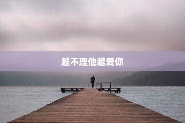 越不理他越爱你