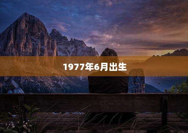 1977年6月出生