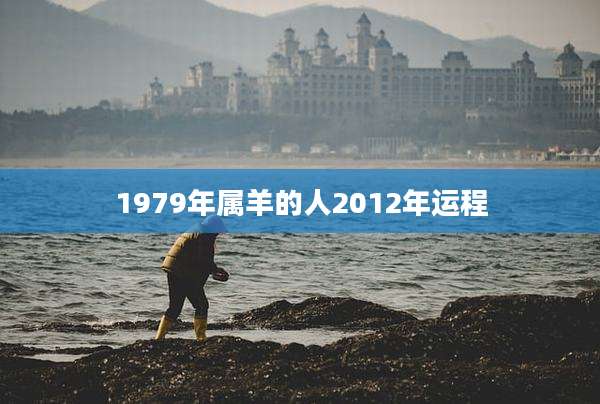 1979年属羊的人2012年运程