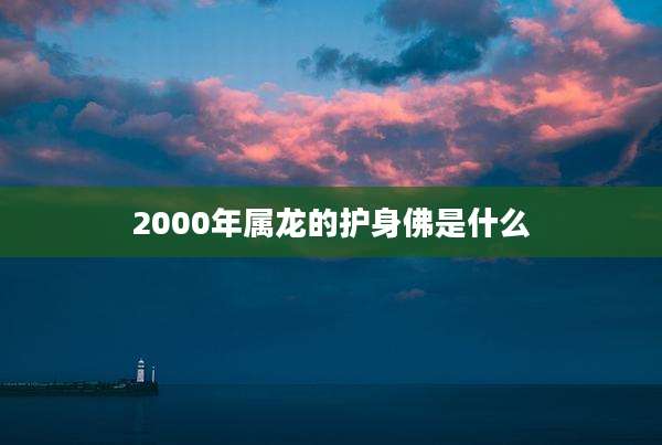 2000年属龙的护身佛是什么